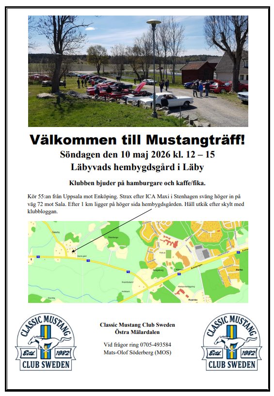 Upptaktsträff i Uppsala 10 maj