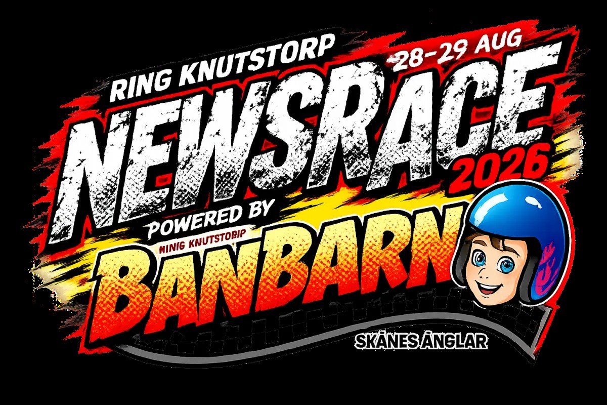 News race på Ring Knutstorp och Skånes Änglar med banbarn 29/8