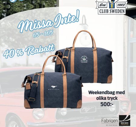 Ett specialerbjudande från Classic Mustang Club Sweden!